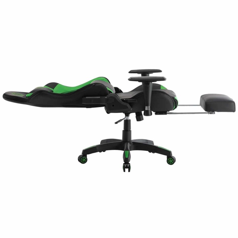 Silla Gaming TURBO LED PIEL, en Negro