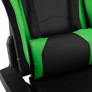 Silla Gaming TURBO LED PIEL, en Negro