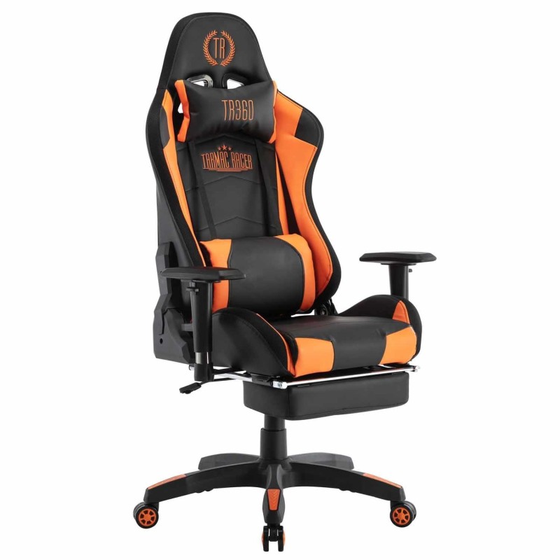 Silla Gaming TURBO LED PIEL, en Negro