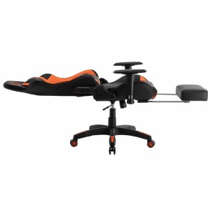 Silla Gaming TURBO LED PIEL, en Negro