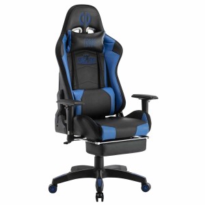 Silla Gaming TURBO LED PIEL, en Negro