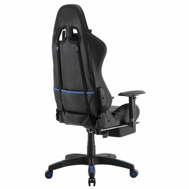Silla Gaming TURBO LED PIEL, en Negro