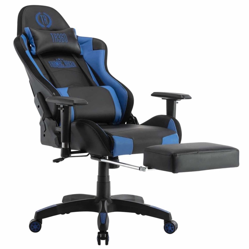 Silla Gaming TURBO LED PIEL, en Negro