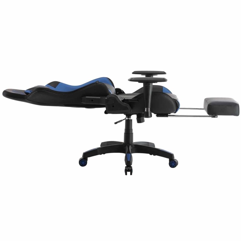 Silla Gaming TURBO LED PIEL, en Negro