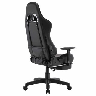 Silla Gaming TURBO LED PIEL, en Negro 2