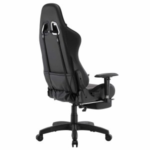 Silla Gaming TURBO LED PIEL, en Negro