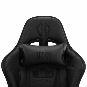 Silla Gaming TURBO LED PIEL, en Negro