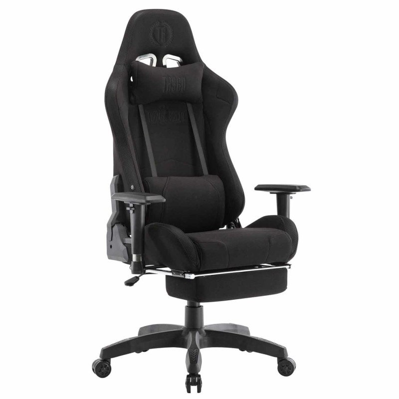 Silla Gaming TURBO LED TELA, en Negro