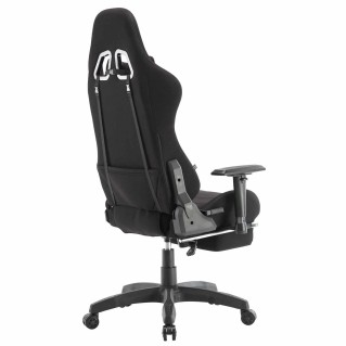 Silla Gaming TURBO LED TELA, en Negro 2