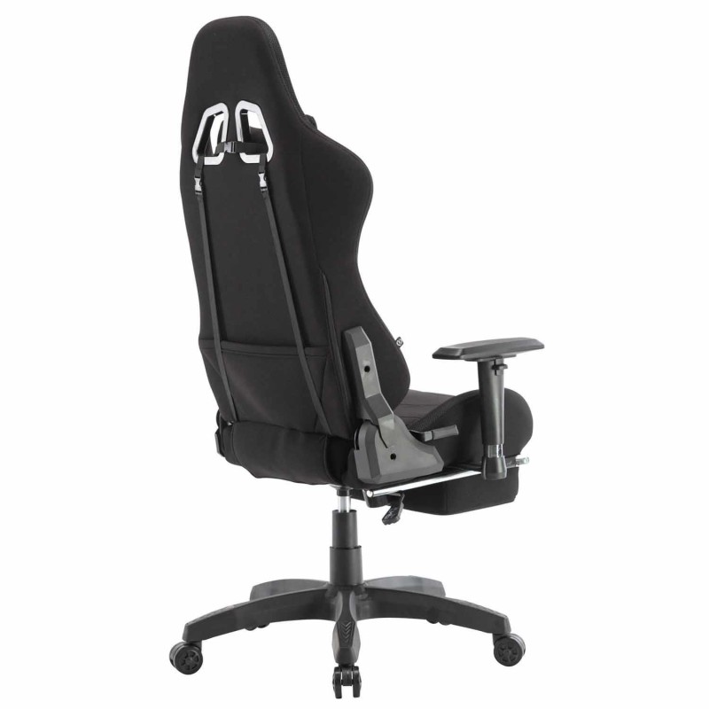 Silla Gaming TURBO LED TELA, en Negro