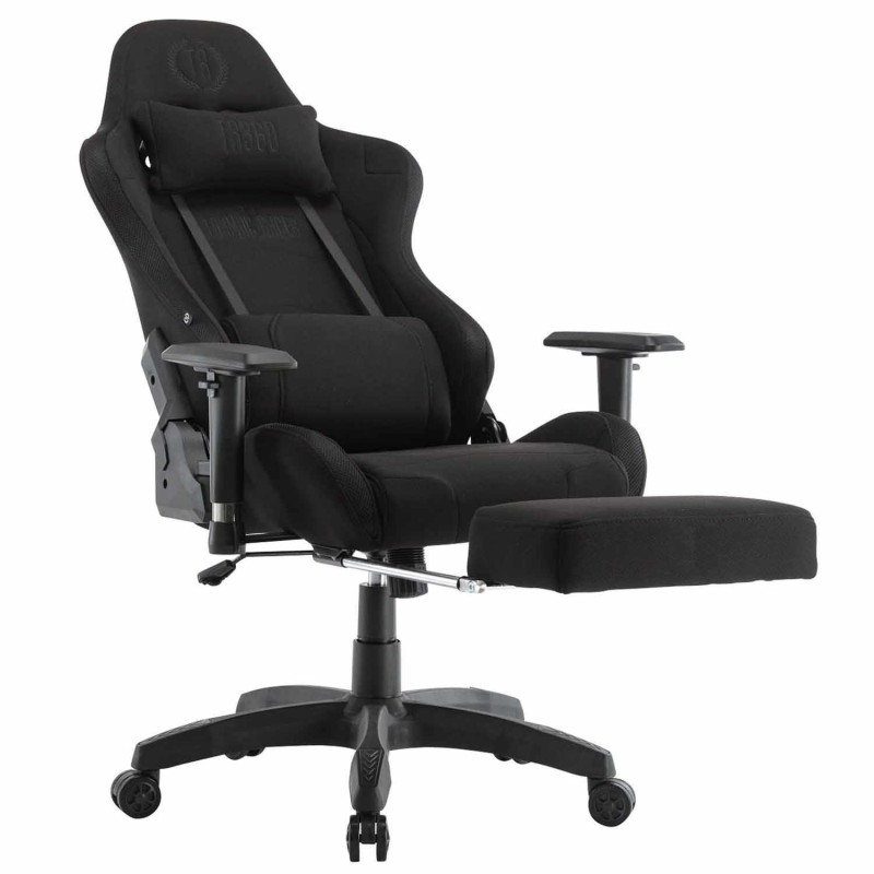 Silla Gaming TURBO LED TELA, en Negro