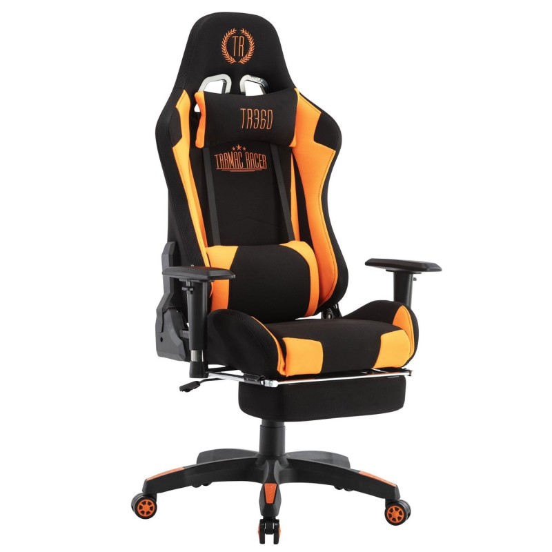 Silla Gaming TURBO LED TELA, en Negro
