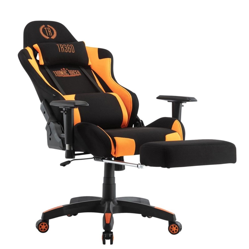 Silla Gaming TURBO LED TELA, en Negro