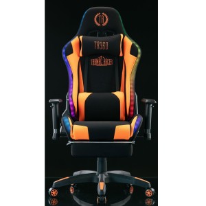 Silla Gaming TURBO LED TELA, en Negro