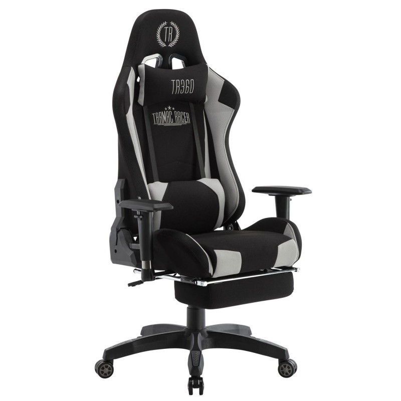 Silla Gaming TURBO LED TELA, en Negro