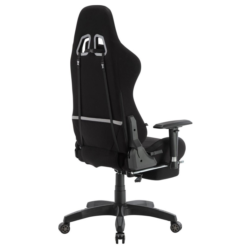 Silla Gaming TURBO LED TELA, en Negro