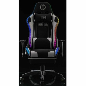 Silla Gaming TURBO LED TELA, en Negro