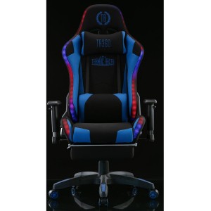 Silla Gaming TURBO LED TELA, en Negro