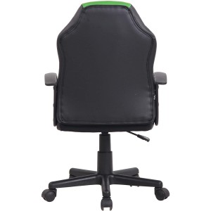 Silla Gaming Infantil ADELE, En Piel Negro y Amarillo