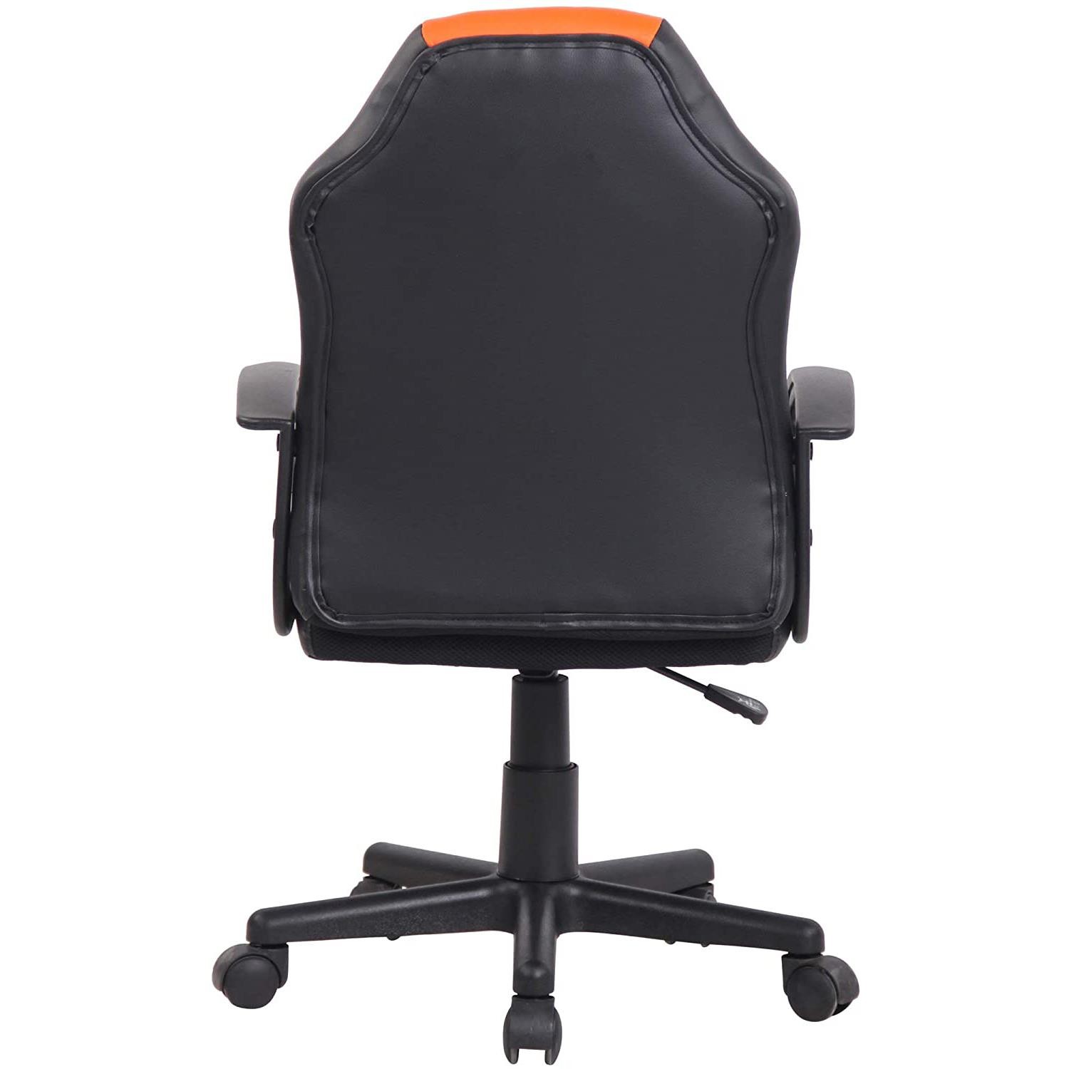 Silla Gaming Infantil ADELE, Diseño Deportivo, En Piel Negro y Amarillo