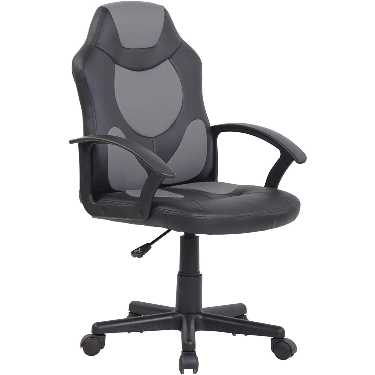 Silla Gaming Infantil ADELE, Diseño Deportivo, En Piel Negro y Amarillo