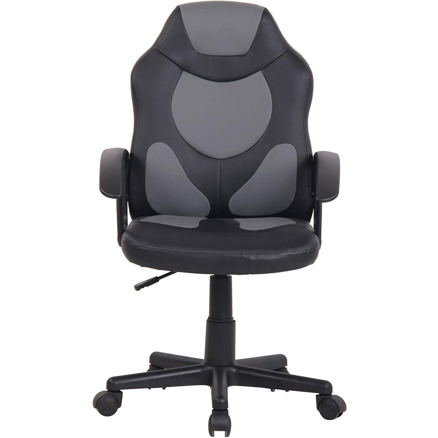 Silla Gaming Infantil ADELE, Diseño Deportivo, En Piel Negro y Amarillo