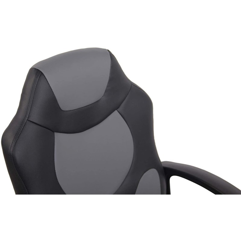 Silla Gaming Infantil ADELE, En Piel Negro y Amarillo
