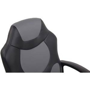 Silla Gaming Infantil ADELE, En Piel Negro y Amarillo