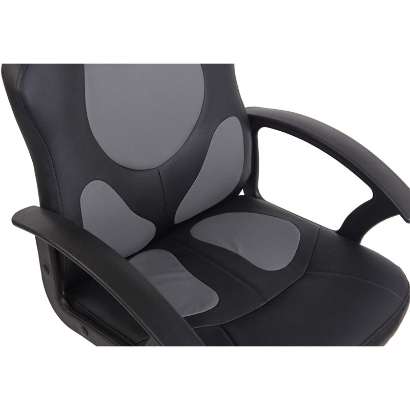 Silla Gaming Infantil ADELE, En Piel Negro y Amarillo