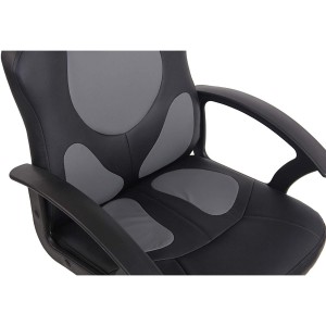 Silla Gaming Infantil ADELE, En Piel Negro y Amarillo
