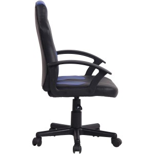 Silla Gaming Infantil ADELE, En Piel Negro y Amarillo