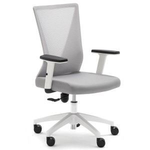 Silla de Oficina COLMAR en Malla y Tela Negra