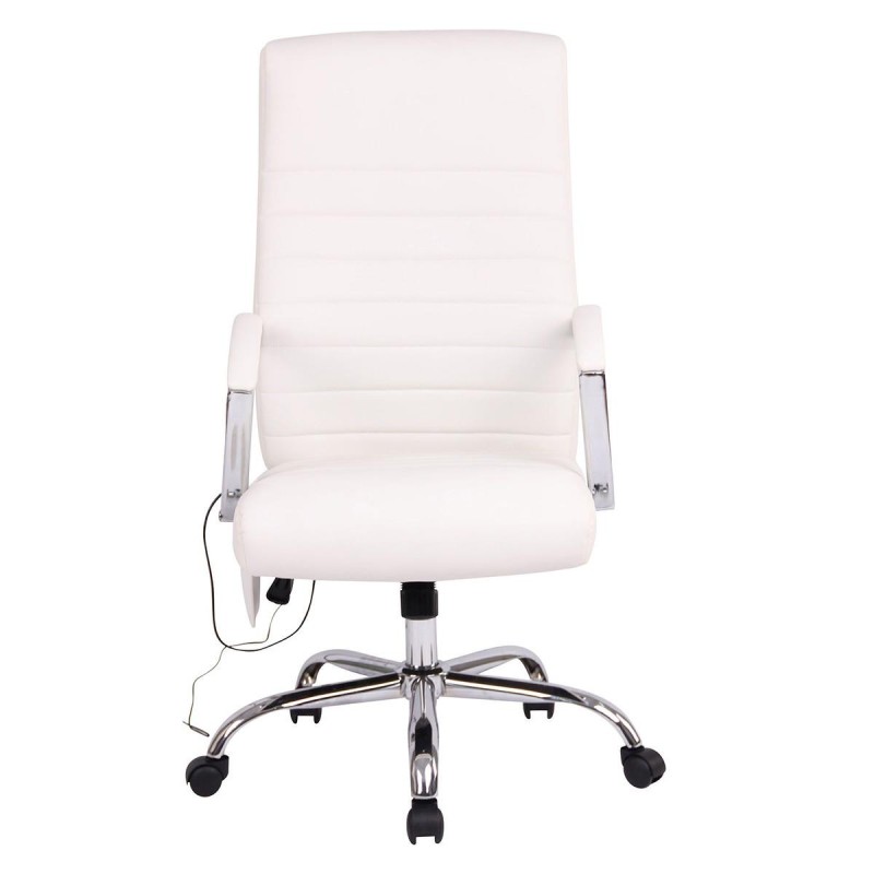 Silla de oficina VALANTY MASAJE, grueso acolchado, en piel color negro