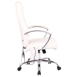 Silla de oficina VALANTY MASAJE, grueso acolchado, en piel color negro