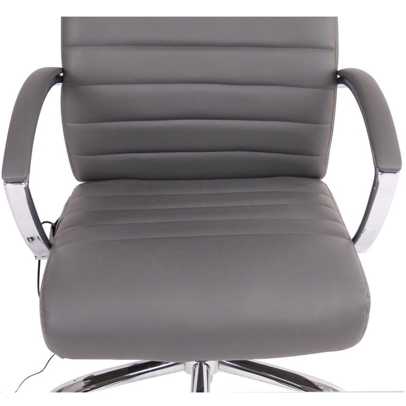 Silla de oficina VALANTY MASAJE, grueso acolchado, en piel color negro