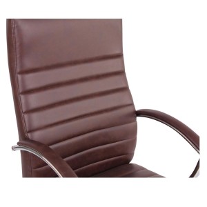 Silla de oficina VALANTY MASAJE, grueso acolchado, en piel color negro