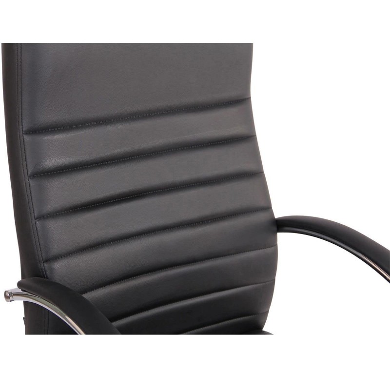 Silla de oficina VALANTY MASAJE, grueso acolchado, en piel color negro