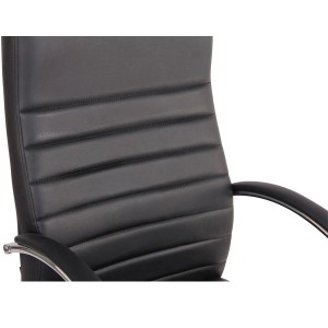 Silla de oficina VALANTY MASAJE, grueso acolchado, en piel color negro