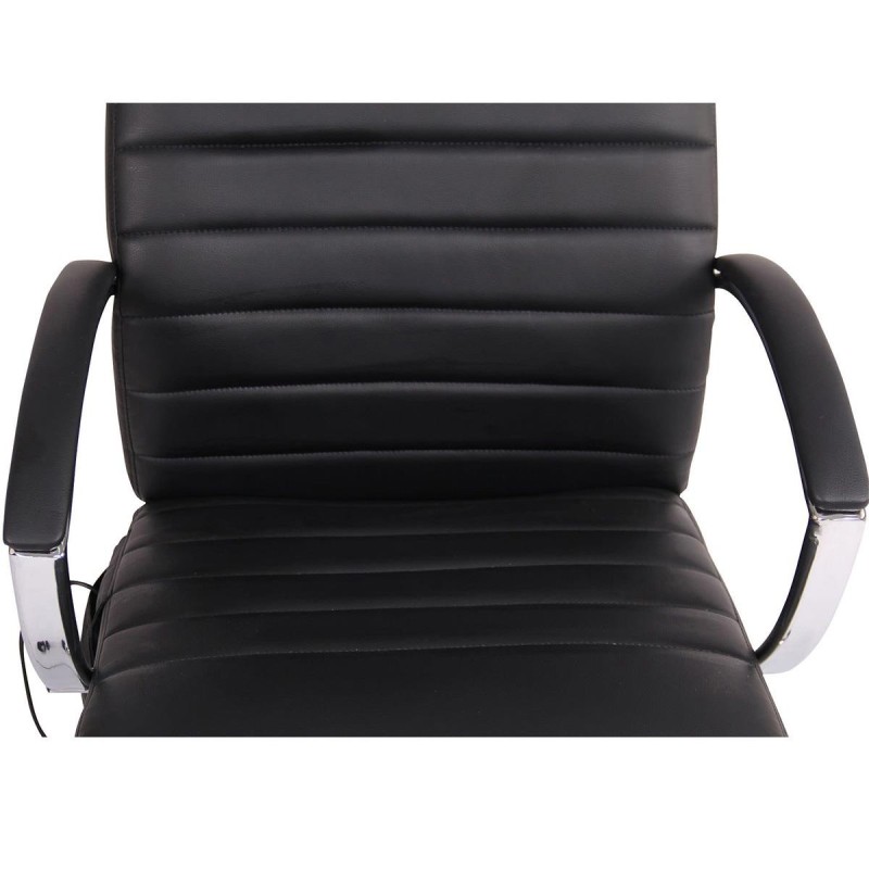 Silla de oficina VALANTY MASAJE, grueso acolchado, en piel color negro