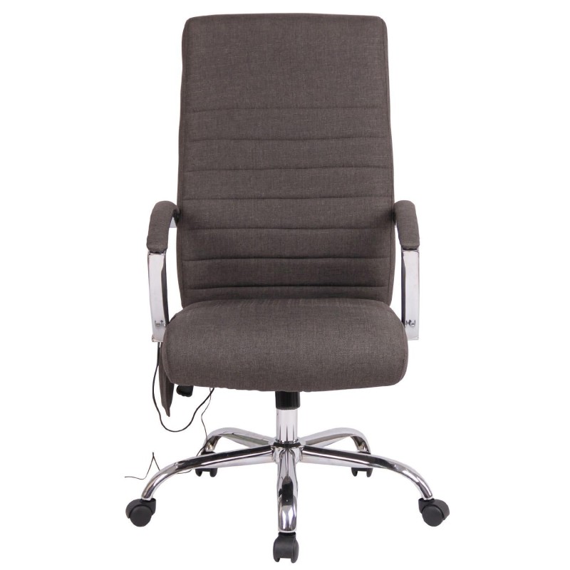Silla de oficina VALANTY MASAJE TELA, grueso acolchado, en negro
