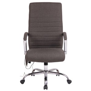 Silla de oficina VALANTY MASAJE TELA, grueso acolchado, en negro