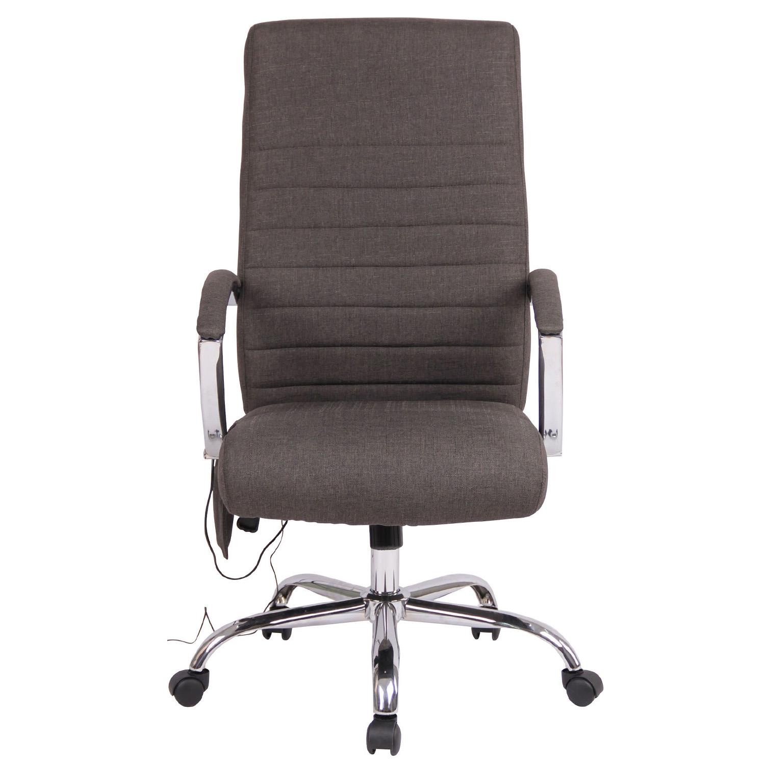 Silla de Oficina VALANTY MASAJE TELA, Grueso Acolchado, Base Metálica, en Negro