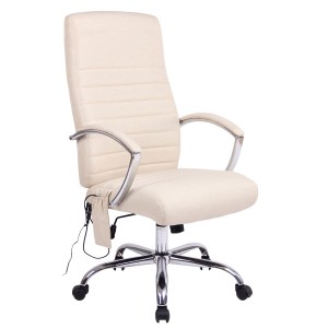 Silla de oficina VALANTY MASAJE TELA, grueso acolchado, en negro