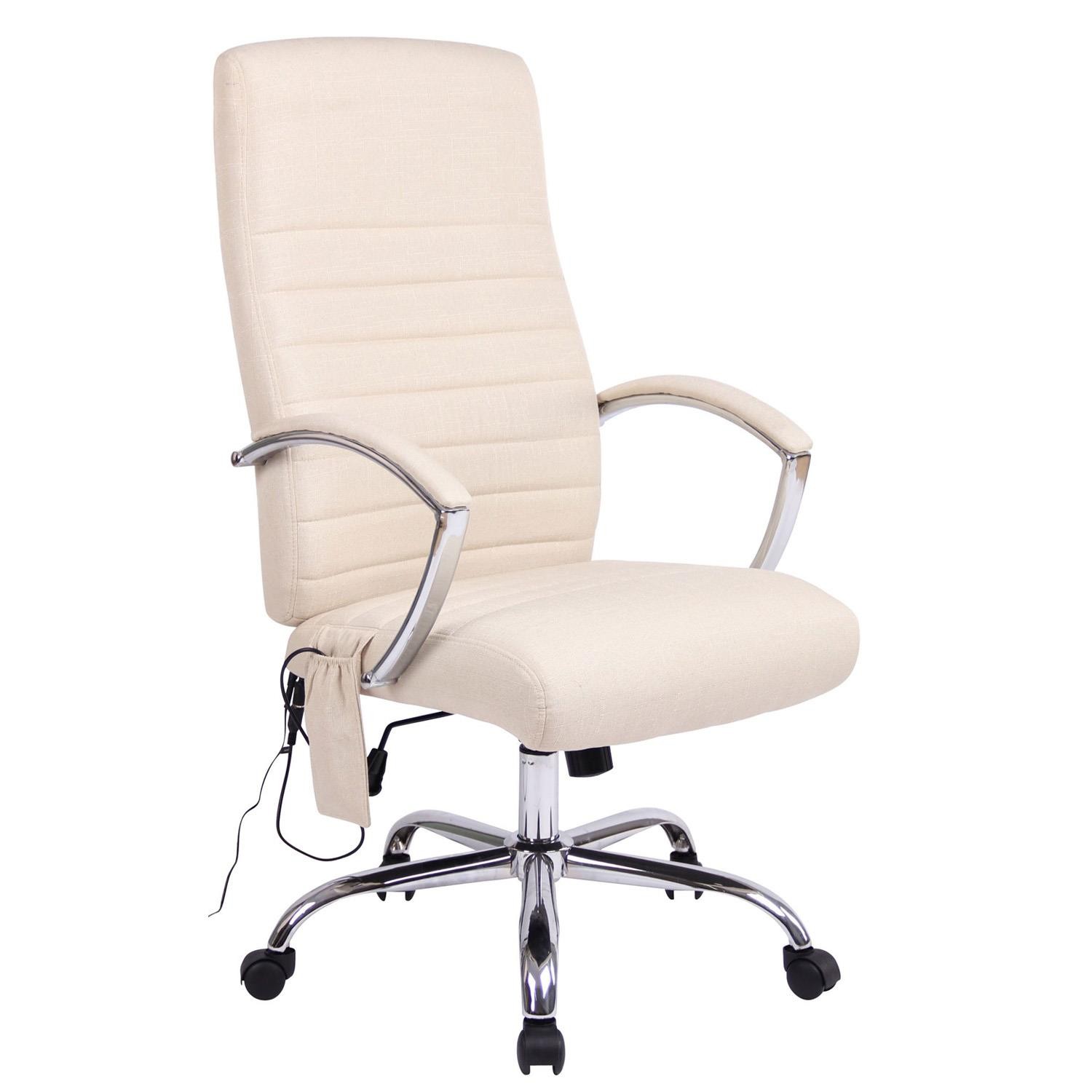 Silla de Oficina VALANTY MASAJE TELA, Grueso Acolchado, Base Metálica, en Negro