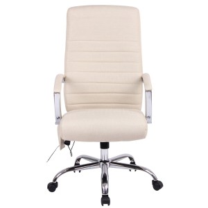 Silla de oficina VALANTY MASAJE TELA, grueso acolchado, en negro