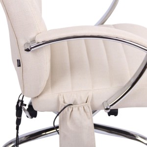 Silla de oficina VALANTY MASAJE TELA, grueso acolchado, en negro