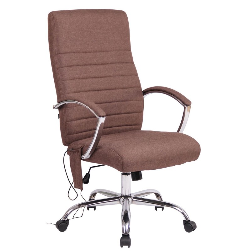 Silla de oficina VALANTY MASAJE TELA, grueso acolchado, en negro