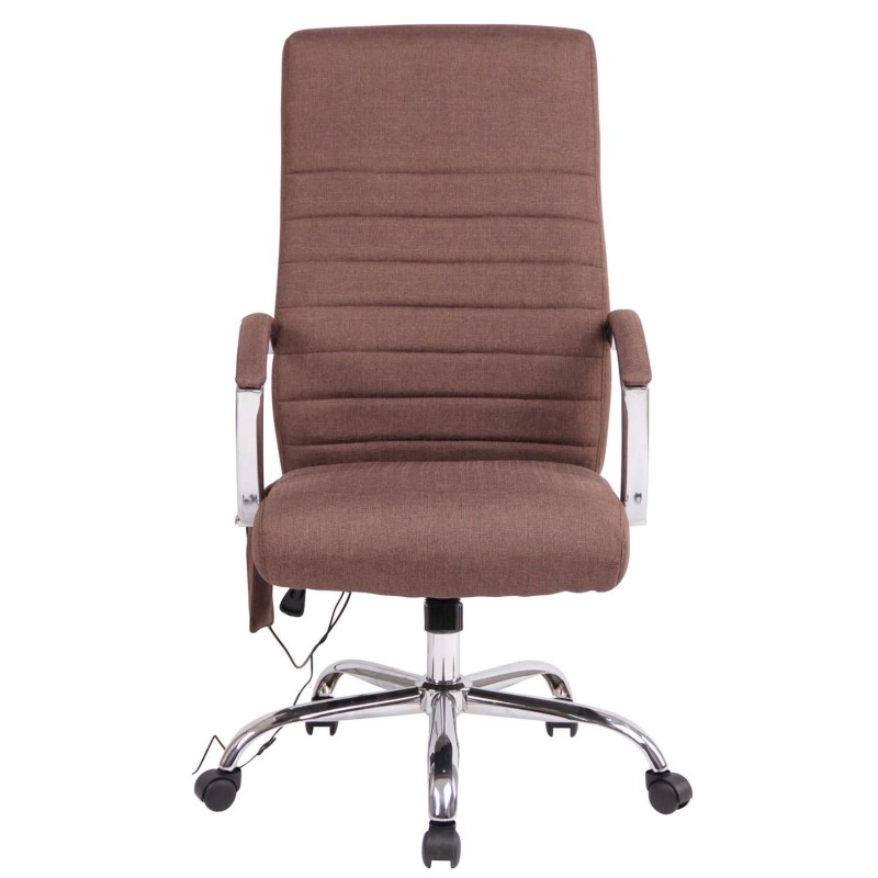 Silla de oficina VALANTY MASAJE TELA, grueso acolchado, en negro
