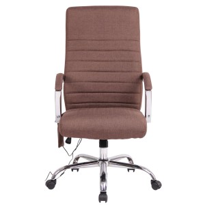 Silla de oficina VALANTY MASAJE TELA, grueso acolchado, en negro
