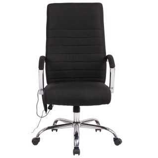 Silla de oficina VALANTY MASAJE TELA, grueso acolchado, en negro 2